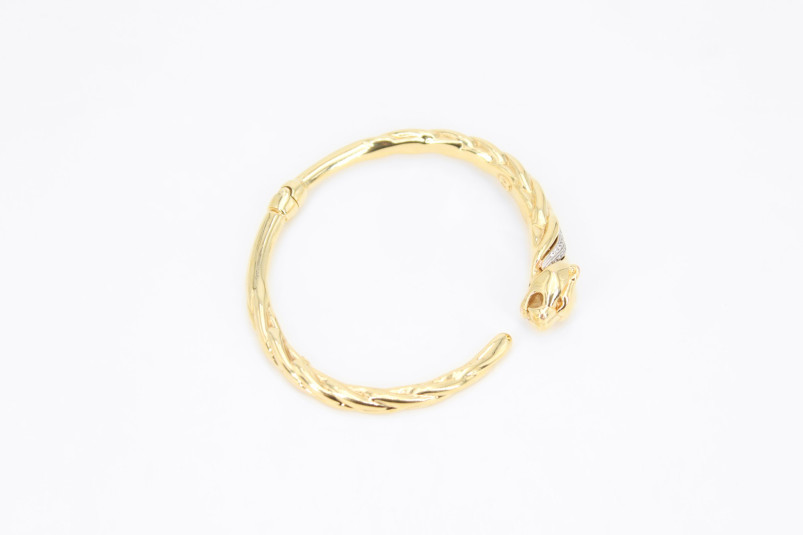 Caña de oro de 18k. de segunda mano. Joyería de ocasión | ROYALHYSTERIA