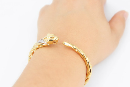 Caña de oro de 18k. de segunda mano. Joyería de ocasión | ROYALHYSTERIA