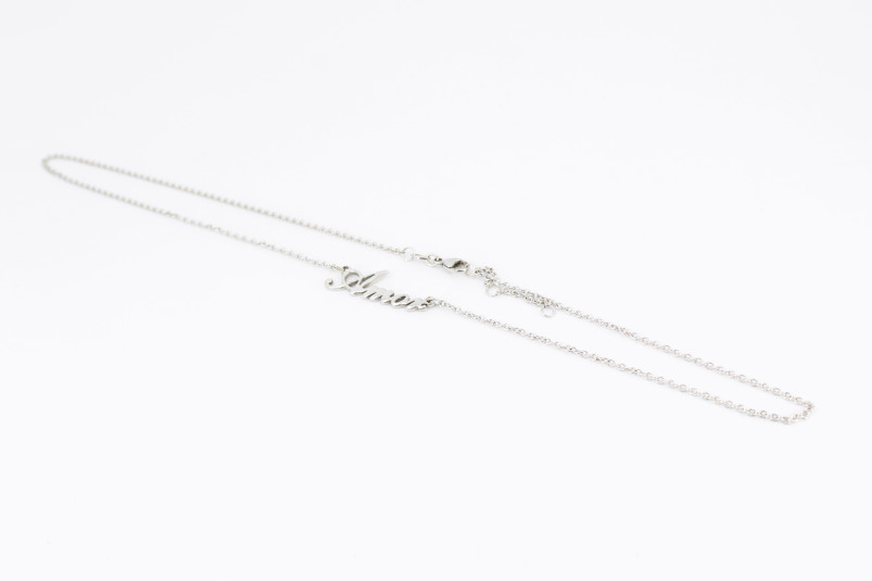 Cadena de oro blanco de 18k. de segunda mano. Joyería de ocasión | ROYALHYSTERIA
