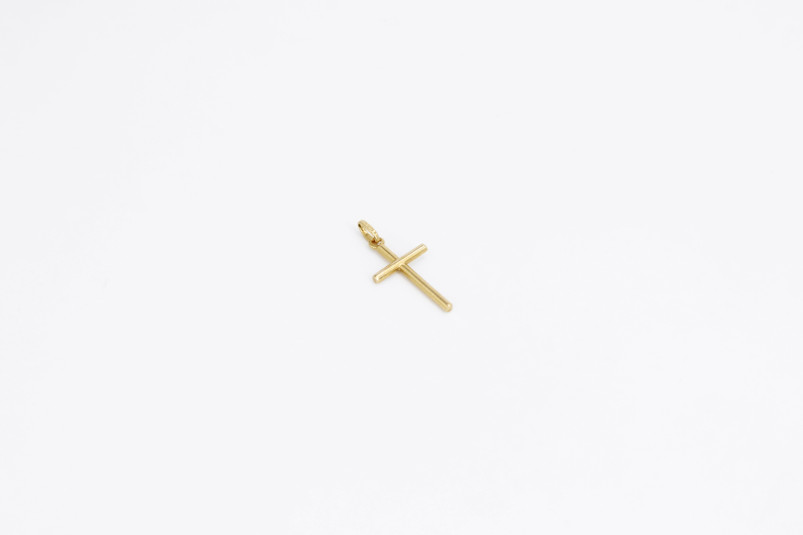 Cruz de oro de 18k. de segunda mano. Joyería de ocasión | ROYALHYSTERIA