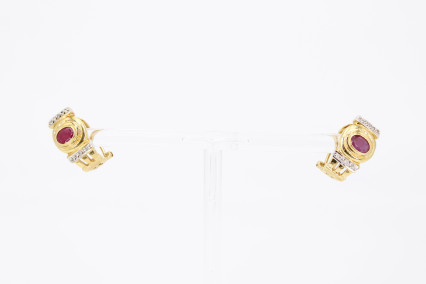 Pendiente de oro de 18k. de segunda mano. Joyería de ocasión | ROYALHYSTERIA