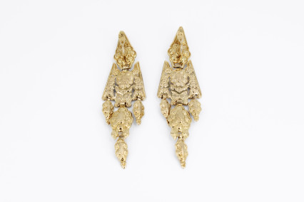 Pendiente de oro de 18k. de segunda mano. Joyería de ocasión | ROYALHYSTERIA