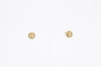 Pendiente de oro de 18k con diamantes. de segunda mano. Joyería de ocasión | ROYALHYSTERIA