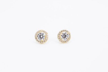 Pendiente de oro de 18k. de segunda mano. Joyería de ocasión | ROYALHYSTERIA