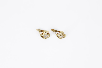 Pendiente de oro de 18k. de segunda mano. Joyería de ocasión | ROYALHYSTERIA