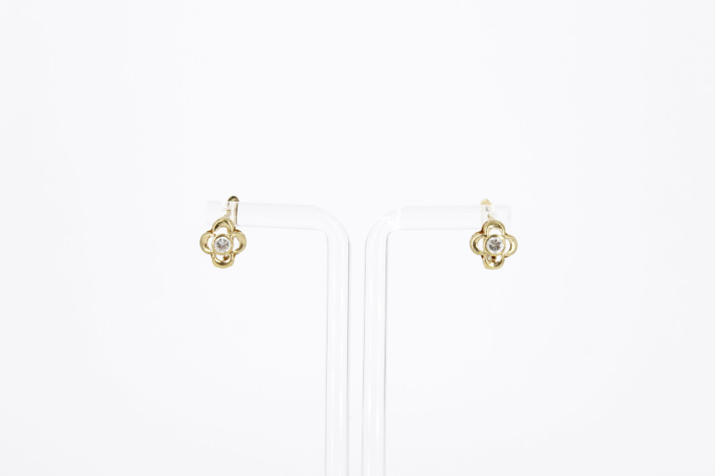 Pendiente de oro de 18k. de segunda mano. Joyería de ocasión | ROYALHYSTERIA