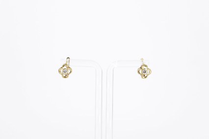 Pendiente de oro de 18k. de segunda mano. Joyería de ocasión | ROYALHYSTERIA