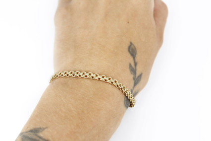 Pulsera de oro de 18k. de segunda mano. Joyería de ocasión | ROYALHYSTERIA