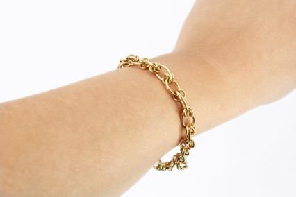 Pulsera de oro de 18k. de segunda mano. Joyería de ocasión | ROYALHYSTERIA