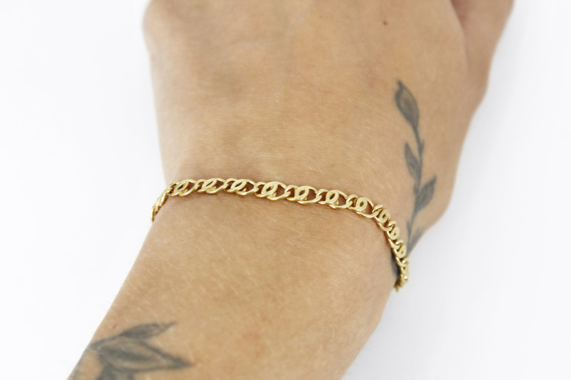 Pulsera de oro de 18k. de segunda mano. Joyería de ocasión | ROYALHYSTERIA