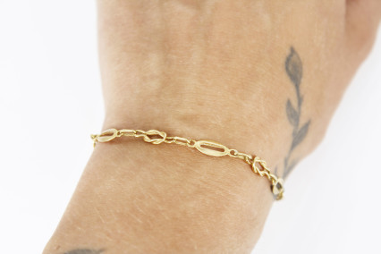 Pulsera de oro de 18k. de segunda mano. Joyería de ocasión | ROYALHYSTERIA