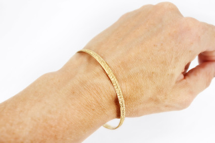 Caña de oro de 18k. de segunda mano. Joyería de ocasión | ROYALHYSTERIA