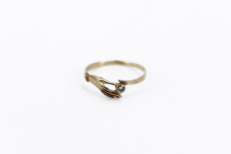 Anillo de oro de 18k. de segunda mano. Joyería de ocasión | ROYALHYSTERIA