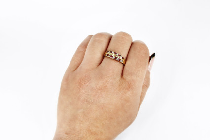 Anillo de oro de 18k. de segunda mano. Joyería de ocasión | ROYALHYSTERIA