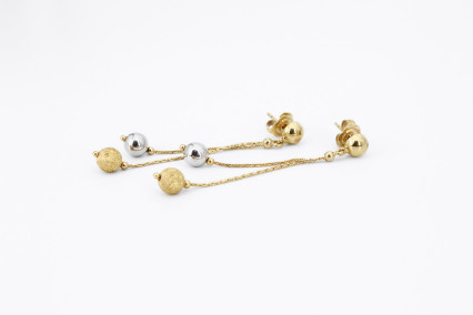 Pendiente de oro de 18k. de segunda mano. Joyería de ocasión | ROYALHYSTERIA