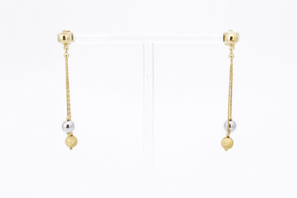 Pendiente de oro de 18k. de segunda mano. Joyería de ocasión | ROYALHYSTERIA