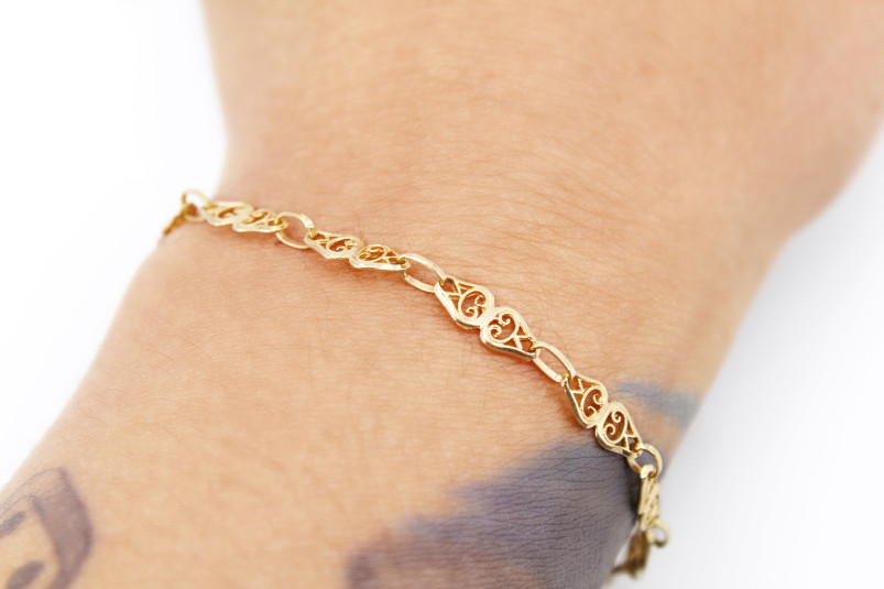 Pulsera de oro de 18k. de segunda mano. Joyería de ocasión | ROYALHYSTERIA