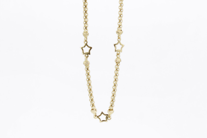 Gargantilla de oro de 18k. de segunda mano. Joyería de ocasión | ROYALHYSTERIA