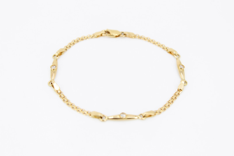 Pulsera de oro de 18k. de segunda mano. Joyería de ocasión | ROYALHYSTERIA