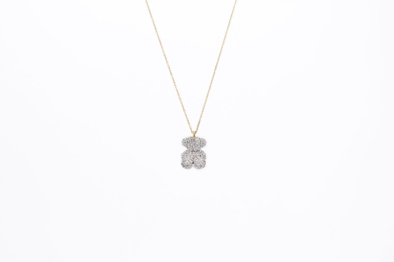 Collar de oro combinado de 18k. de segunda mano. Joyería de ocasión | ROYALHYSTERIA