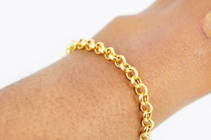 Pulsera de oro de 18k. de segunda mano. Joyería de ocasión | ROYALHYSTERIA
