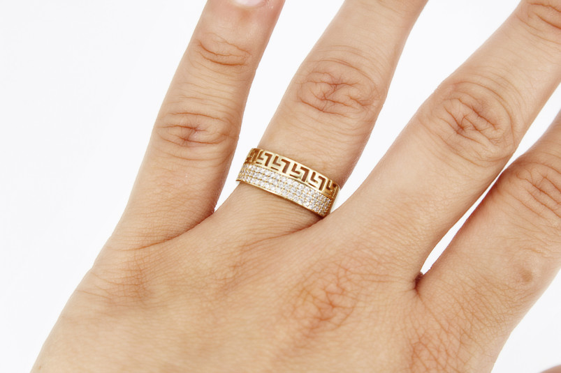 Anillo de oro de 18k. de segunda mano. Joyería de ocasión | ROYALHYSTERIA