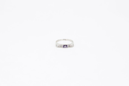 Anillo de oro blanco de 18k. de segunda mano. Joyería de ocasión | ROYALHYSTERIA