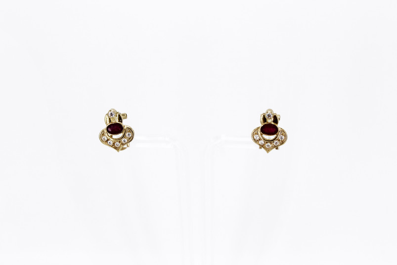 Pendiente de oro de 18k. de segunda mano. Joyería de ocasión | ROYALHYSTERIA