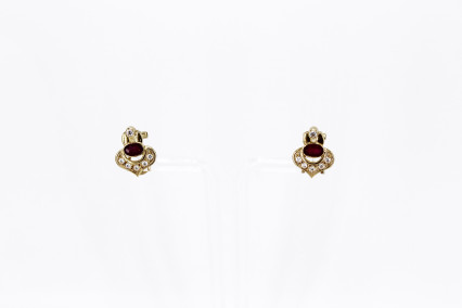 Pendiente de oro de 18k. de segunda mano. Joyería de ocasión | ROYALHYSTERIA