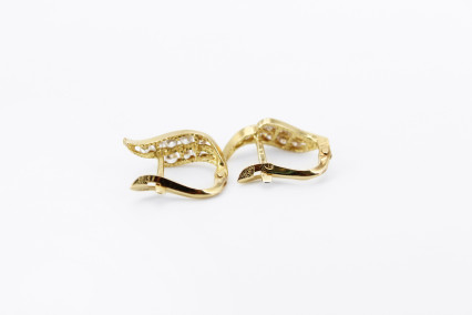 Pendiente de oro de 18k. de segunda mano. Joyería de ocasión | ROYALHYSTERIA