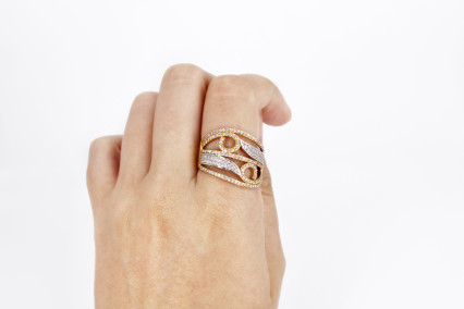 Anillo de oro de 18k. de segunda mano. Joyería de ocasión | ROYALHYSTERIA