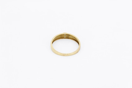 Anillo de oro combinado de 18k. de segunda mano. Joyería de ocasión | ROYALHYSTERIA