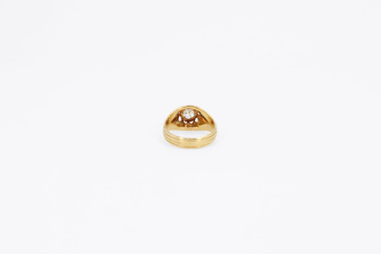 Anillo de oro de 18k con diamantes. de segunda mano. Joyería de ocasión | ROYALHYSTERIA