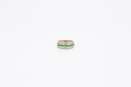 Anillo de oro de 18k con diamantes. de segunda mano. Joyería de ocasión | ROYALHYSTERIA