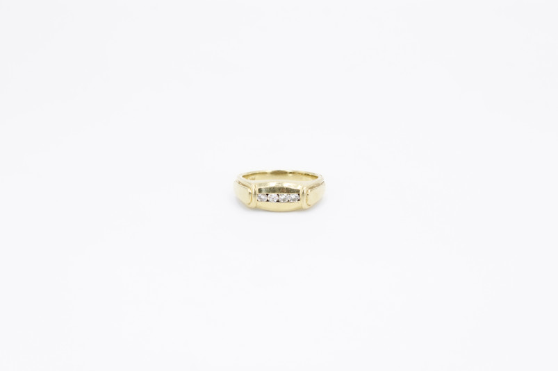Anillo de oro de 14k con diamantes. de segunda mano. Joyería de ocasión | ROYALHYSTERIA