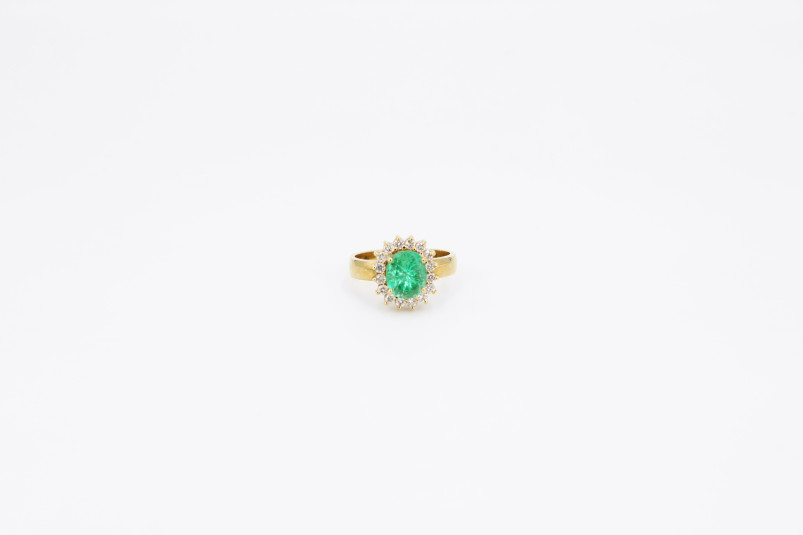 Anillo de oro de 18k con diamantes. de segunda mano. Joyería de ocasión | ROYALHYSTERIA