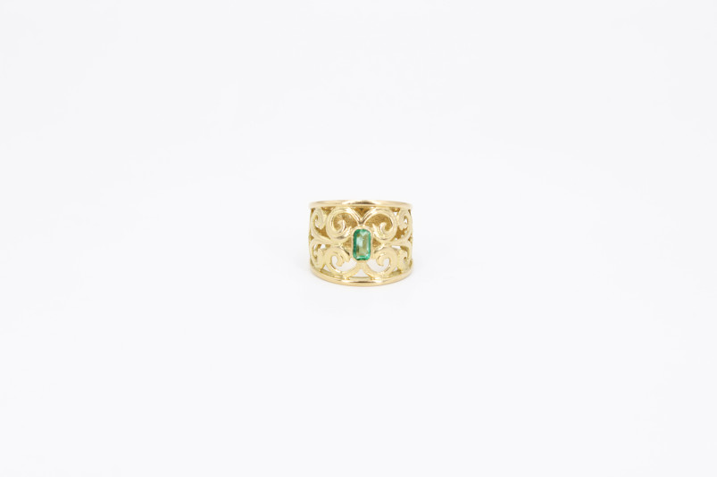 Anillo de oro de 18k. de segunda mano. Joyería de ocasión | ROYALHYSTERIA