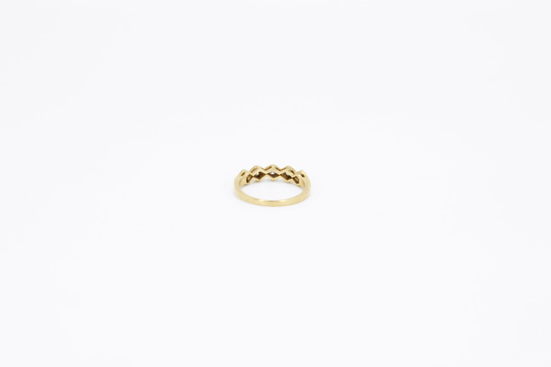 Anillo de oro de 18k con diamantes. de segunda mano. Joyería de ocasión | ROYALHYSTERIA