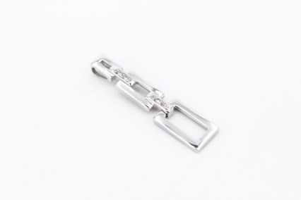 Colgante de oro blanco de 18k. de segunda mano. Joyería de ocasión | ROYALHYSTERIA