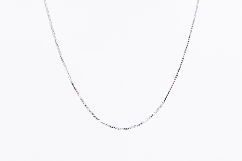 Cadena de oro blanco de 18k. de segunda mano. Joyería de ocasión | ROYALHYSTERIA