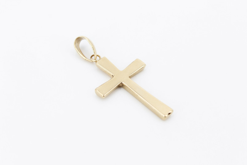 Cruz de oro de 18k. de segunda mano. Joyería de ocasión | ROYALHYSTERIA