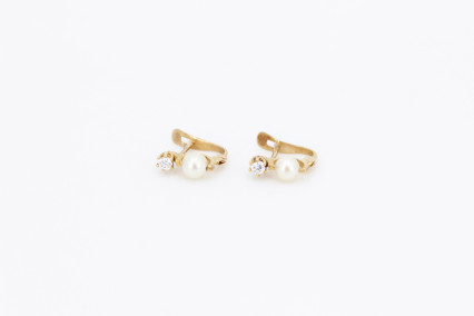 Pendiente de oro de 18k. de segunda mano. Joyería de ocasión | ROYALHYSTERIA