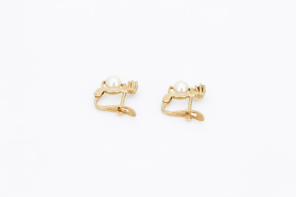 Pendiente de oro de 18k. de segunda mano. Joyería de ocasión | ROYALHYSTERIA