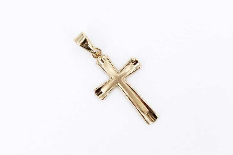 Cruz de oro de 18k. de segunda mano. Joyería de ocasión | ROYALHYSTERIA