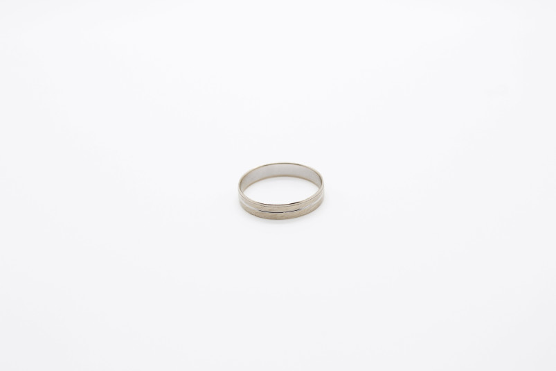 Alianza de oro combinado de 18k. de segunda mano. Joyería de ocasión | ROYALHYSTERIA
