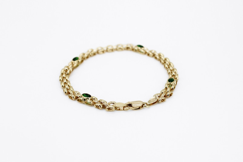Pulsera de oro de 18k. de segunda mano. Joyería de ocasión | ROYALHYSTERIA