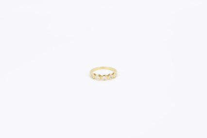 Anillo de oro de 18k con diamantes. de segunda mano. Joyería de ocasión | ROYALHYSTERIA