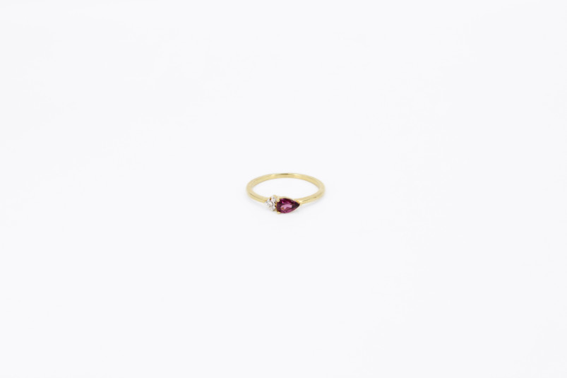 Anillo de oro de 18k con diamantes. de segunda mano. Joyería de ocasión | ROYALHYSTERIA