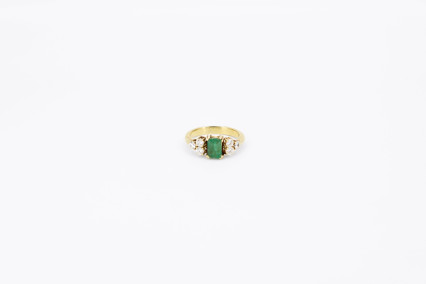 Anillo de oro de 18k con diamantes. de segunda mano. Joyería de ocasión | ROYALHYSTERIA
