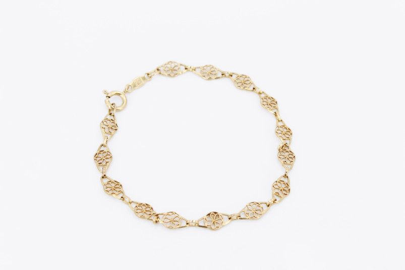 Pulsera de oro de 18k. de segunda mano. Joyería de ocasión | ROYALHYSTERIA